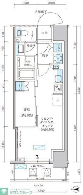 パークアクシス池袋イースト(1LDK/7階)の間取り写真