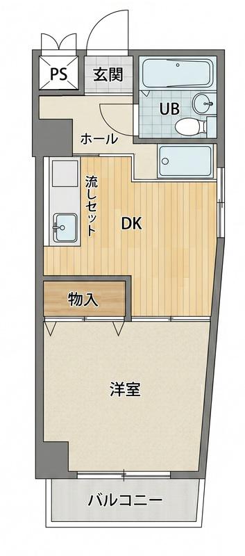 セフティ吉野町(1K/4階)の間取り写真