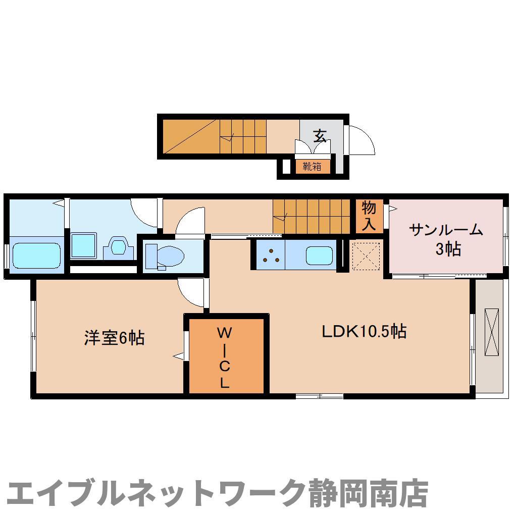 ディオネ(1LDK/2階)の間取り写真