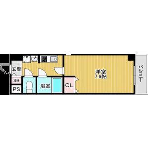 E-GATE(1K/3階)の間取り写真