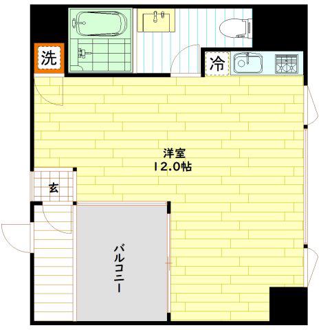 是空DOSHIN(ワンルーム/5階)の間取り写真