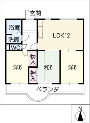 シティアークST(3LDK/2階)の間取り写真