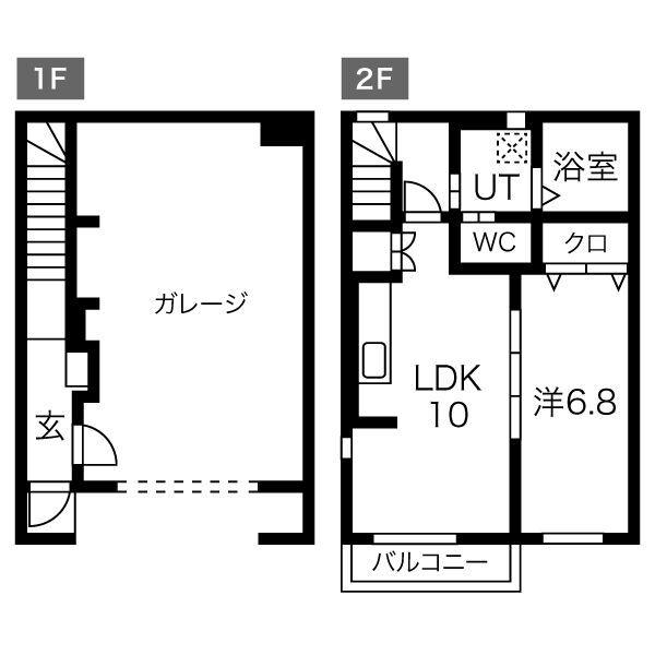 サニーレジデンス(1LDK/1階)の間取り写真