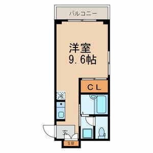 インパレス1(ワンルーム/3階)の間取り写真