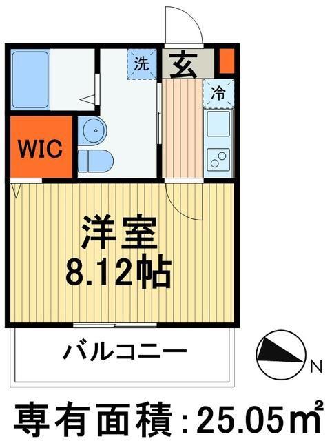 ハレマイレ・北習志野(1K/3階)の間取り写真