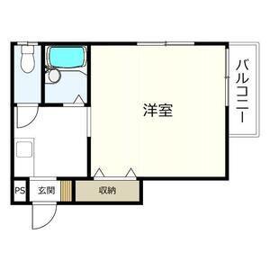 I・S COURT(1K/4階)の間取り写真