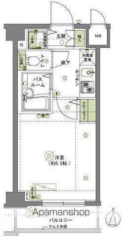 フェニックス中板橋弐番館(1K/4階)の間取り写真