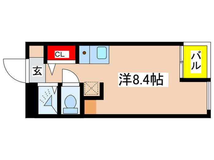 LE・VILLAGE日吉(ワンルーム/3階)の間取り写真