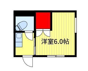 リバティ(1K/3階)の間取り写真