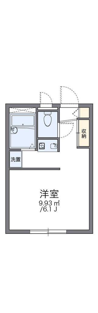 レオパレススリーナイン(1K/2階)の間取り写真