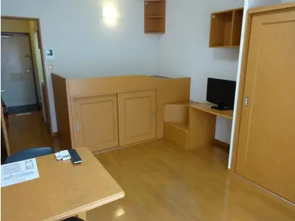 沖縄県島尻郡南風原町 2階建 築17年(1K/1階)の間取り写真