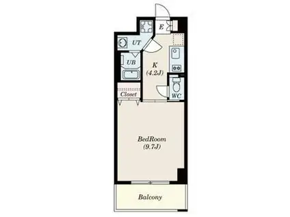 フローラル堀木 下がりました(1K/7階)の間取り写真