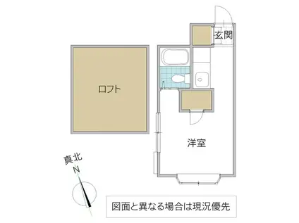 クレスト(ワンルーム/1階)の間取り写真