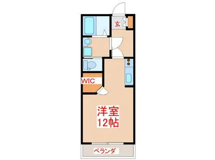 エスポワール西谷山(ワンルーム/2階)の間取り写真