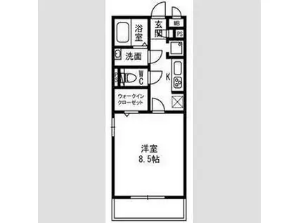 エトワールシャトレI・II(1K/2階)の間取り写真