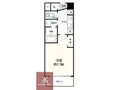 インザグレイス桜ノ宮(1K/3階)の間取り写真