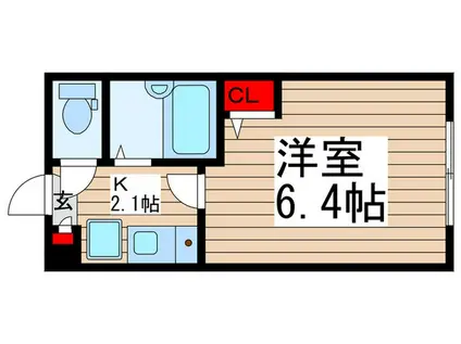 フェリオ上高井戸(1K/3階)の間取り写真
