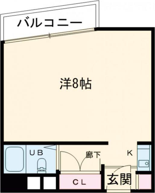 フロンティア四条畷駅前(1K/5階)の間取り写真
