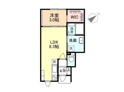 SOLANAII(1LDK/1階)の間取り写真