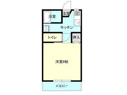 グレイス(1K/1階)の間取り写真