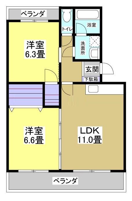 SPROUT(2LDK/1階)の間取り写真