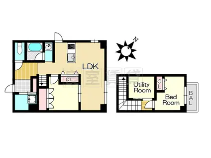 ラ・メゾンド・アップル(3LDK/1階)の間取り写真