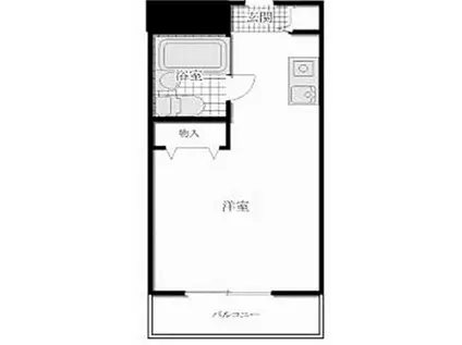 メゾン・ド・マドーヌ(1K/2階)の間取り写真