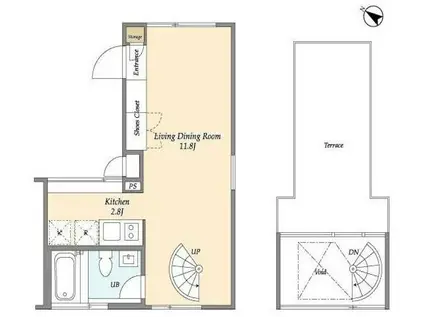 MODELIABRUT表参道(ワンルーム/3階)の間取り写真