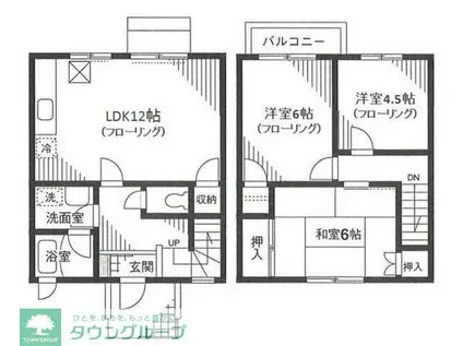 シャルマン壱番館(3LDK/1階)の間取り写真