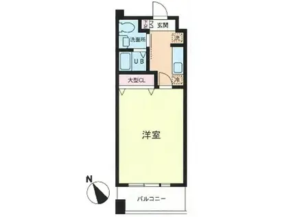 ヤママサ第10ビル(ワンルーム/2階)の間取り写真