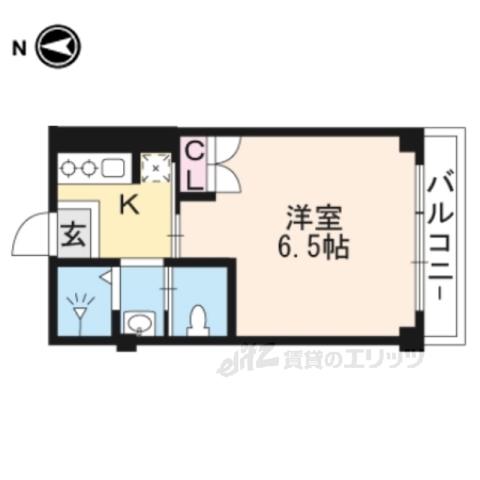 ELLE23(1K/3階)の間取り写真