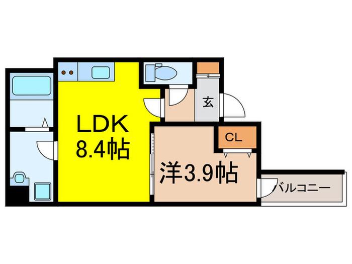D PORTA ALOGGIO(1LDK/2階)の間取り写真