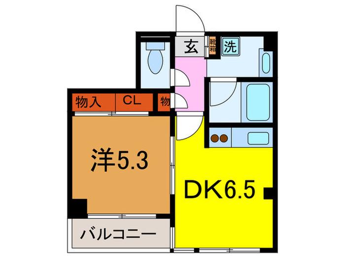 エクセル駒込(1DK/3階)の間取り写真