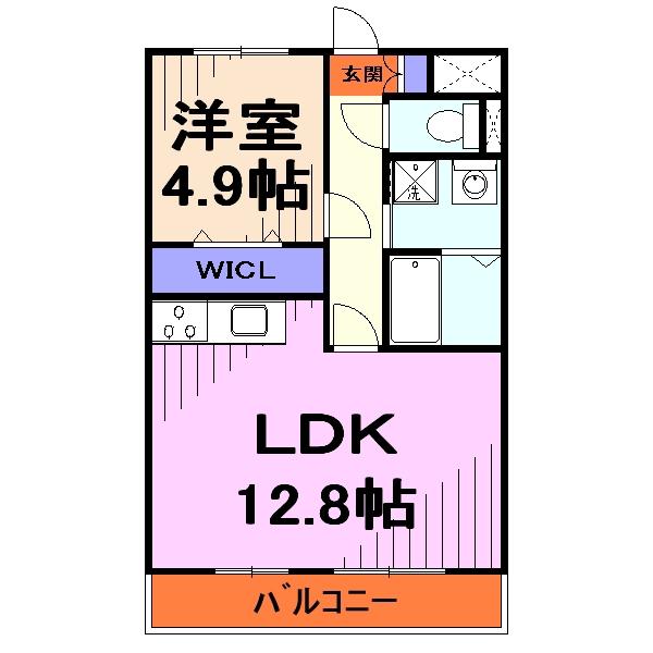 GREEN NEST6(1LDK/3階)の間取り写真