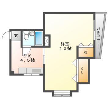 コムズスクエア守口A棟B棟(1DK/3階)の間取り写真