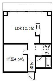 GRAND WACORE(1LDK/3階)の間取り写真