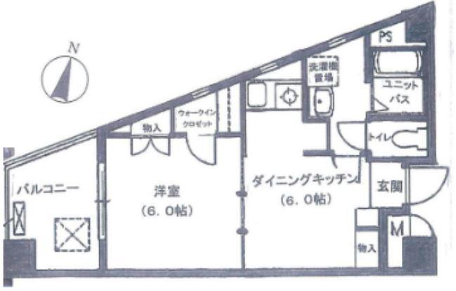 エクセル大山ハシモト(1LDK/5階)の間取り写真