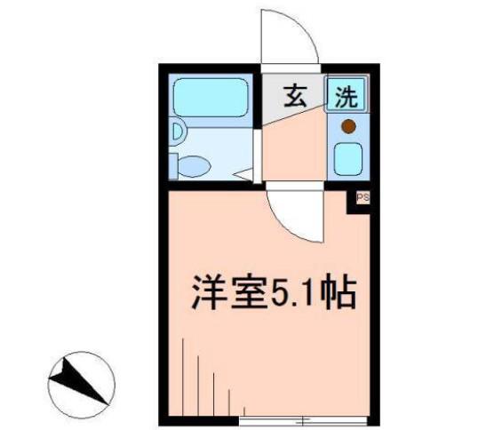 シャンテ京島(1K/1階)の間取り写真