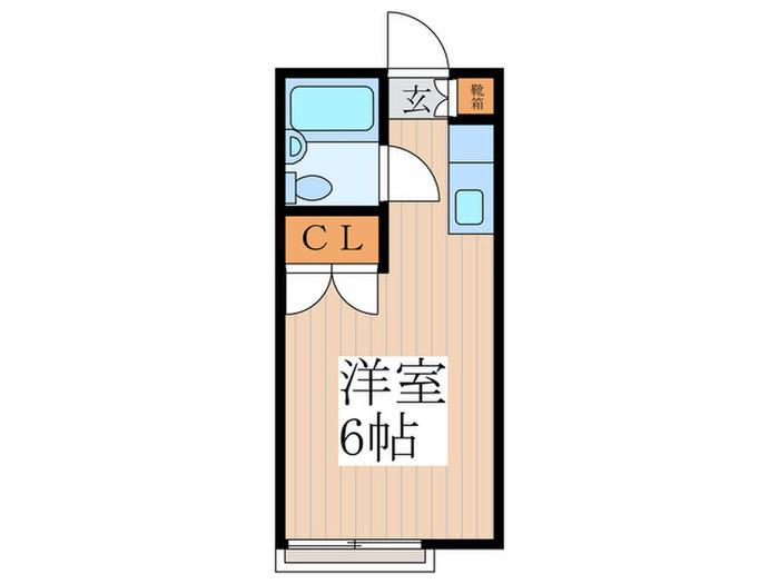 メゾン東桜(ワンルーム/2階)の間取り写真