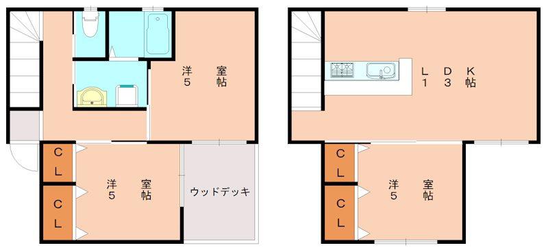 P-CUBE.PLATEAU(3LDK/1階)の間取り写真