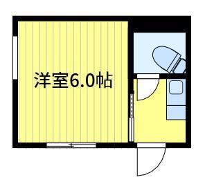リバティ(1K/3階)の間取り写真