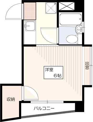 プチメゾン(1K/2階)の間取り写真