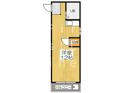 レスポアールオオニシ(ワンルーム/2階)の間取り写真