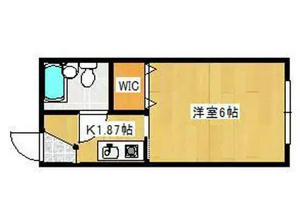 グリーンハイツ縄田(1K/1階)の間取り写真