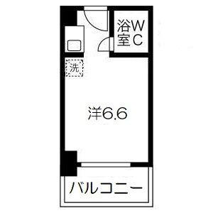 カサベラ神戸(ワンルーム/9階)の間取り写真