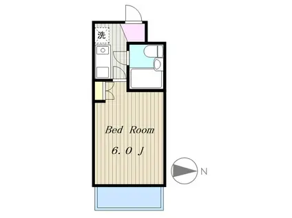 ダイホープラザ橋本I(1K/2階)の間取り写真