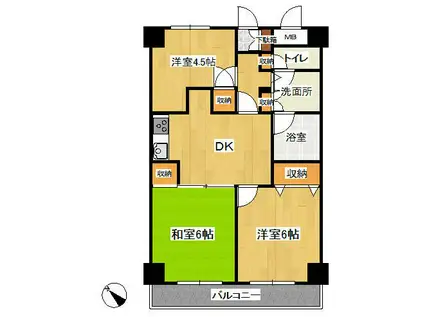 第2関根ビル(3DK/3階)の間取り写真