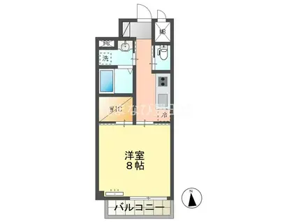 豊田駅前ビル(1K/7階)の間取り写真