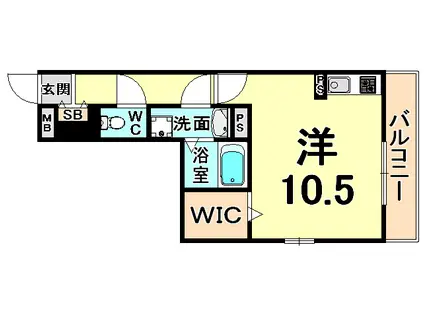 グレースWAKO(ワンルーム/2階)の間取り写真