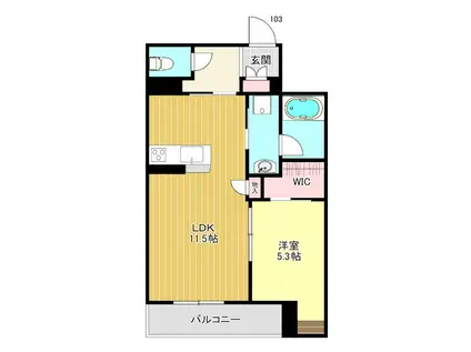 シャルマン レジデンス(1LDK/1階)の間取り写真